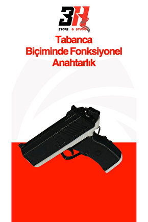 Tabanca Anahtarlık Fonksiyonel Boncuk Atan Silah Şeklinde Oyuncak Anahtarlık