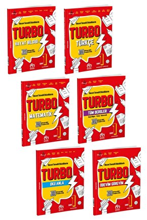 1.Sınıf Turbo 2.Dönem Eğitim Seti (6 Kitap)