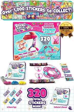 Sticki Rolls Sticki Station - En İyi Kendin Yap Çıkartma Takı Seti - Takı Setleri - Çıkart Yapıştır