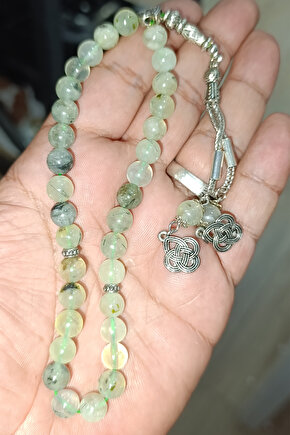 Prehnite Taşı 8 mm Natural Doğaltaş Tesbih
