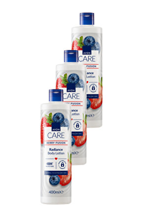 Care Yaban Mersini Ve Çilek Özlü El, Vücut Kremi 400 Ml. Üçlü Set