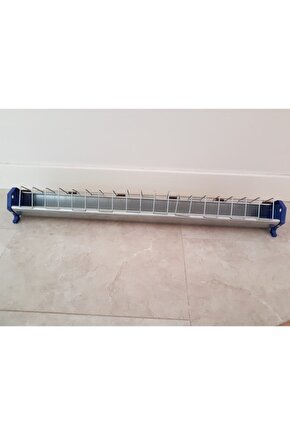 2 Adet 100 Cm Güvercin Civciv Metal Galvaniz Yemlik