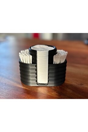 Pamuk ve Kulak Çubuğu Düzenleyici Kaliteli Şık Banyo Organizer