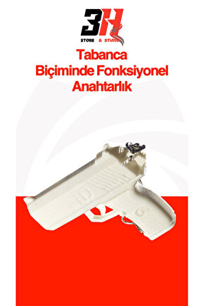 Tabanca Anahtarlık Fonksiyonel Boncuk Atan Silah Şeklinde Oyuncak Anahtarlık
