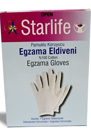 %100 Pamuk Eldiveni Large Beden