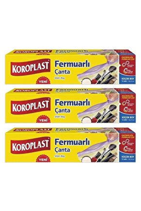 Fermuarlı Çanta Küçük Boy 12 Li 16 x 14 Cm x 3 Paket