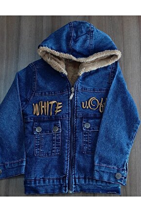 Erkek Çocuk Içi Peluş Jean Ceket