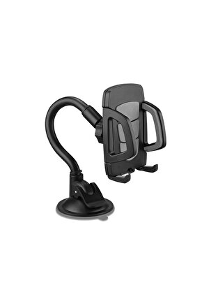 Hy-xh20 Vantuz Braketi 360 Derece Siyahgri Telefon Tutucu