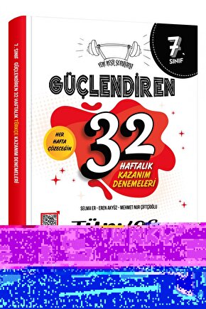 Ankara Yayıncılık 7. Sınıf Güçlendiren 32 Haftalık Türkçe Kazanım Denemeleri