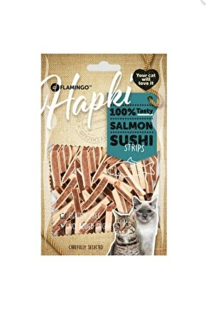 Hapki Glutensiz Somon ve Alabalıklı Şerit Kedi Ödül Maması 85 Gr