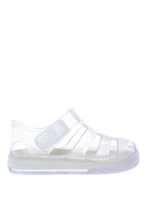 Beyaz Bebek Sandalet S10265 STAR GLITTER