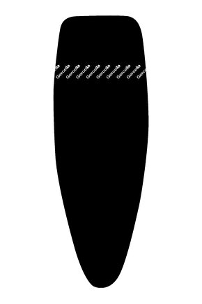 Xxl Luxury Ütü Masası Bezi Kılıfı Örtüsü Siyah (57X162CM)