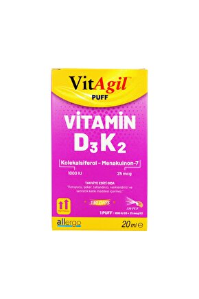 Vitagil Puff | Vitamin D3 + K2 20ml Sprey