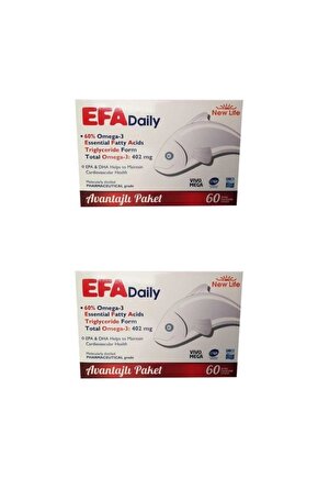Efa Daily 60 Kapsül 2 Kutu