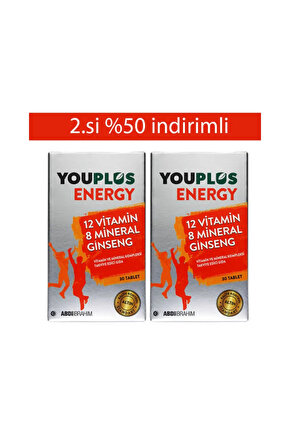 Youplus Energy 30 Tablet - İkincisi %50