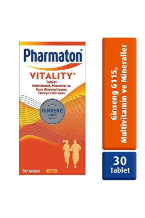 Vitality 30 Tablet - Ginseng G115, Multivitamin Ve Mineraller 8683060010220