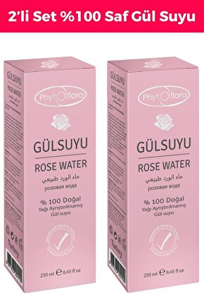 2li Set Gözenek & Cilt Sıkılaştırıcı Gül Suyu Tonik Etkili