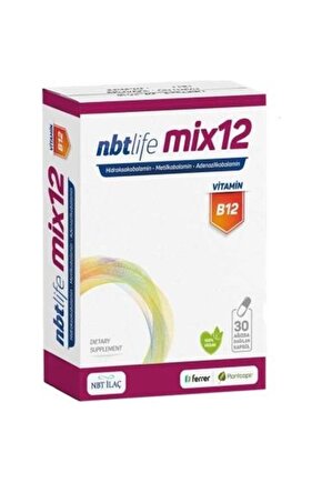Nbt Ilaç Nbt Mix12 30 Ağızda Dağılan Kapsül
