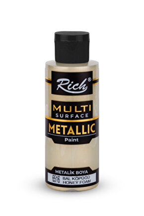 Multi Surface Metalik Akrilik Boya 120 cc. - Bal Köpüğü 6516