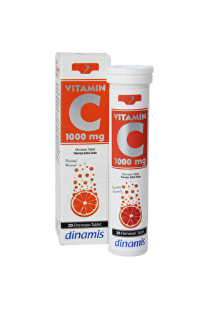 Vitamin C 1000 mg 20 Efervesan Tablet