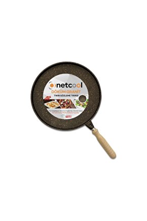 Netcool 36 Cm Granit Döküm Gözleme Ve Bazlama Krep Tavası Çok Amaçlı Tava