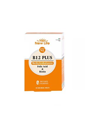 B12 Plus Folik Asit ve Biotin İçeren Takviye Edici 60 Tablet