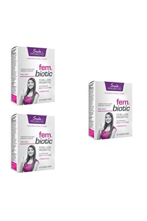 Probiotic Fem Biotic 30 Kapsül 3 Adet