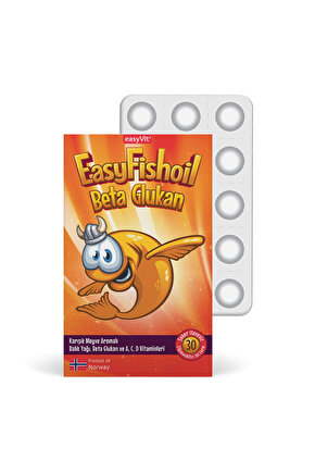 Easyfishoil Beta Glukan Çiğnenebilir 30 Jel Form