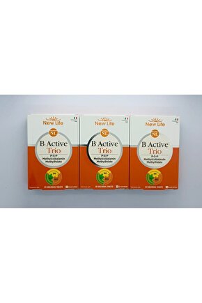 B Active Trio 30 Dilaltı Tablet 3 Adet