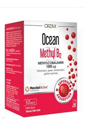 Methyl B12 Dilaltı Sprey 10 ml
