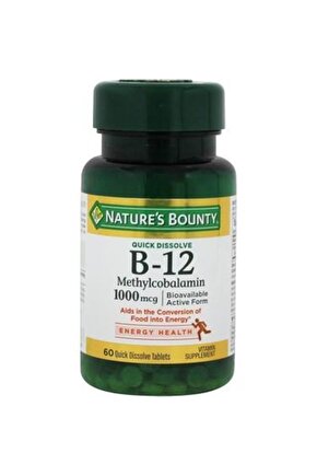 B-12 1000 mcg 60 Dilaltı Tableti
