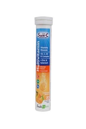 Suda C Multivitamin Orange 20 Efervesan Tablet