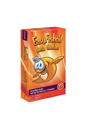 EasyFishoil Beta Glukan Balık Yağı Çiğnenebilir 30 Jel