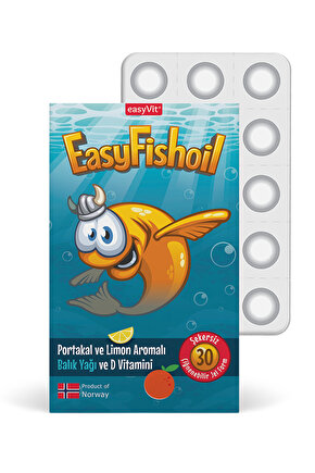 EasyFishoil Omega 3 Çiğnenebilir 30 Adet Jel