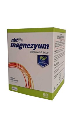 NbtLife Magnezyum P5P Vitamin B6 60 Kapsül