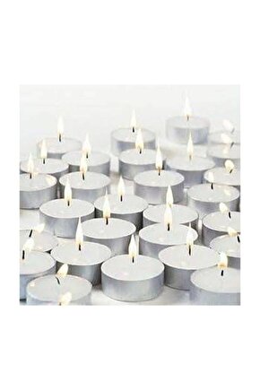 Küçük Mini Mum Beyaz Tea Light 100adet