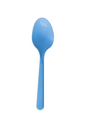 Mavi Plastik Kaşık Kullan At 25 adet (1 Paket)