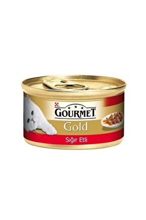Parça Sığır Etli Yetişkin Konserve Kedi Maması 85 Gr
