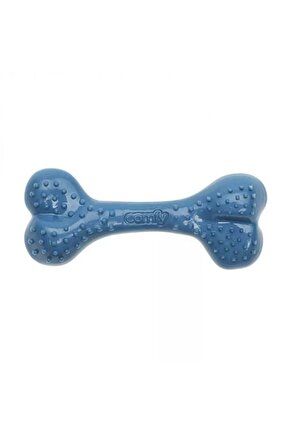 Comfy Toy Kemik Şeklinde Yaban Mersini Aromalı Köpek Oyuncağı Mavi 16.5 Cm