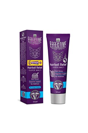 Effective Hairball Relief Tüy Yumağı Önleyici Kedi Malt Macunu 100 Gr