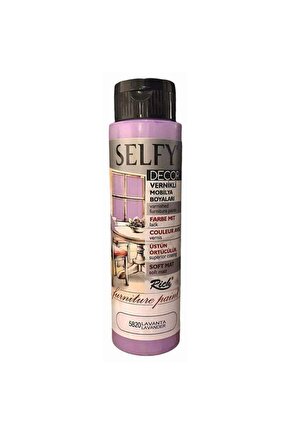Selfy Decor Vernikli Mobilya Boyası 500 cc Lavanta