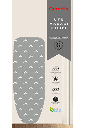 (HEDİYELİ)COMFORT GRİ ÜTÜ MASASI KILFI BEZİ ÖRTÜSÜ( 1AD ÜTÜLEME FİLESİ HEDİYE)