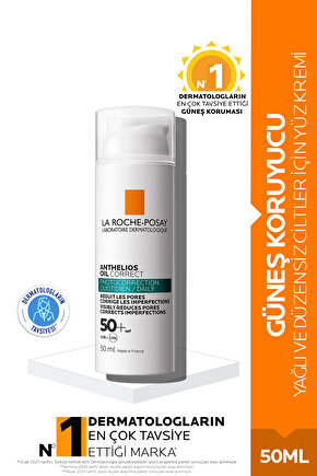 Anthelios Oil Correct Spf 50 Yağlı Ve Akneye Eğilimli Ciltler Için Yüz Güneş Kremi