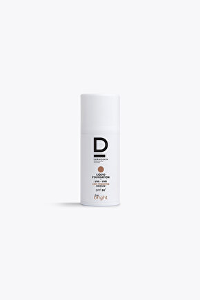 Be Bright Likit Fondöten Medium SPF50+ | UVA&UVB Güneş Koruyucu | Yüksek Kapatıcı Fondöten | 33 ml