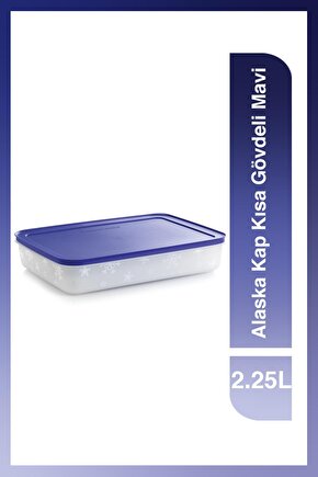 Alaska Kısa Gövdeli Buzluk Saklama Kabı 2.25 Lt Mavi