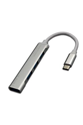 DHU0003-Dexim Elite USB-Typ-c to 4 Port USB-A Hub