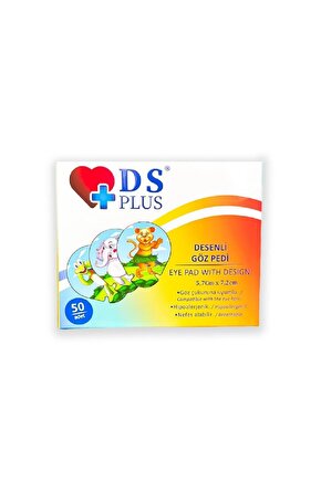 DAMLA SAĞLIK PLUS DESENLİ ÇOCUK GÖZ PEDİ 50 Lİ