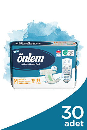 Hasta Bezi Bel Bantlı Tekstil Yüzey Medium Orta (30 ADET)