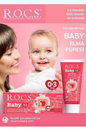 Elma Püresi Florürsüz Diş Macunu 35 ml 0-3 Yaş