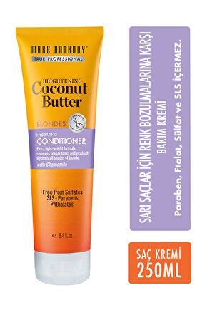 Coconut Butter Conditioner Sarı Saçlara Özel Saç Kremi 250 ml
